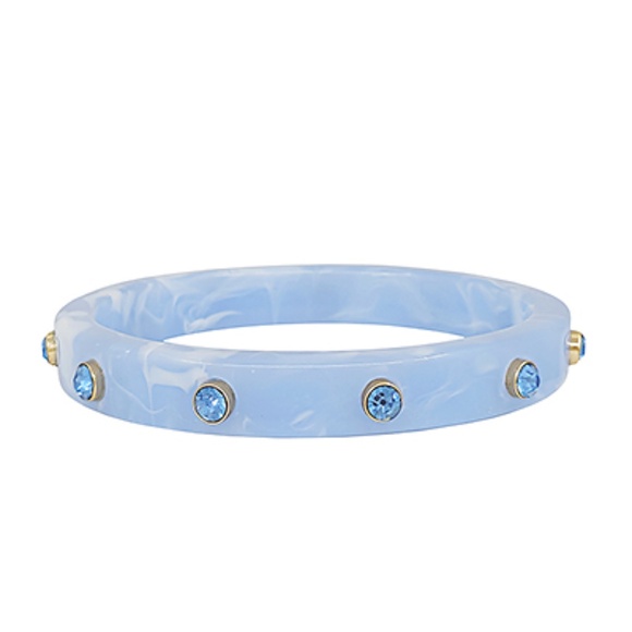 Crystal Station Acetate Bangle Bracelet - Picture 4 of 10